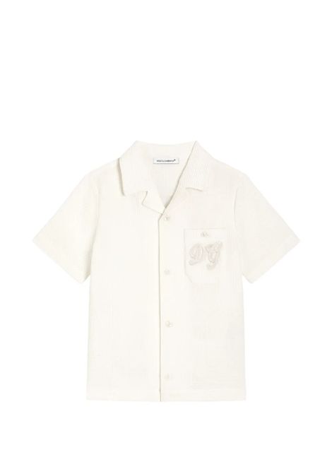 Camicia con logo DOLCE & GABBANA KIDS | L44S76 FU628W0001